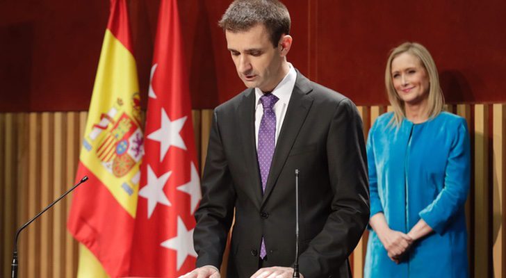 José Pablo López y Cristina Cifuentes en la toma de posesión