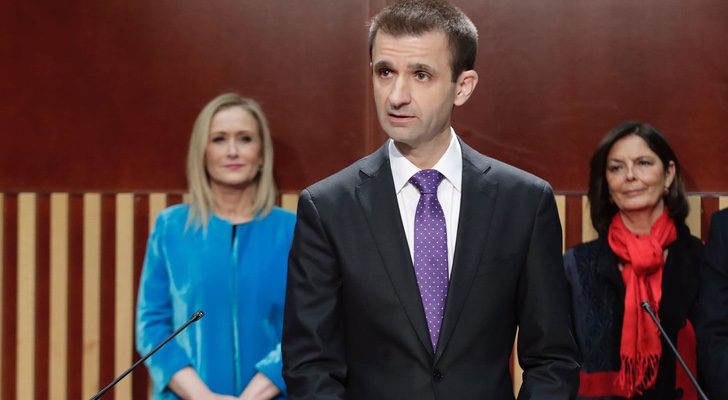 José Pablo López en su toma de posesión