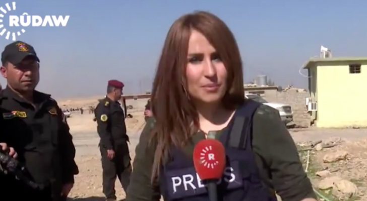 Shifa Gardi, presentadora de 'Foco Mosul' en la agencia Rudaw