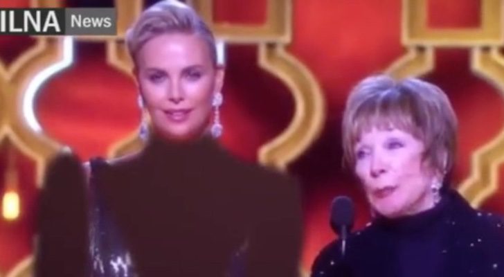 Charlize Theron en la cadena local Iran Labor News Agency