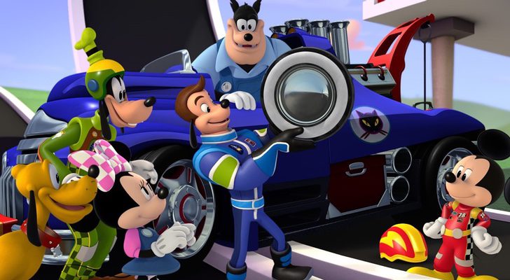 Mickey y sus amigos en la serie 'Mickey y los superpilotos'