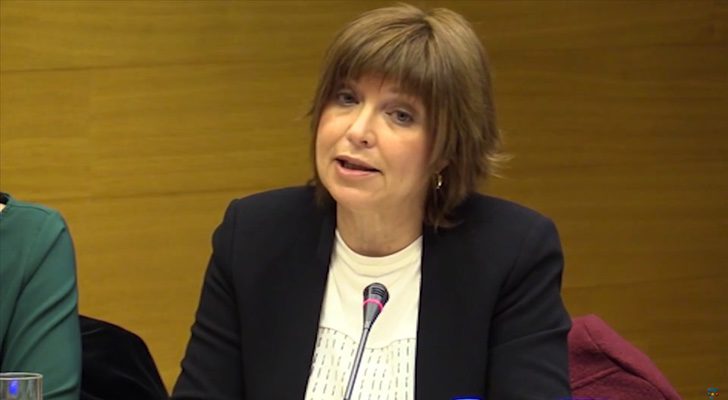 Empar Marco tras ser elegida presidenta de RTVV por las Cortes Valencianas