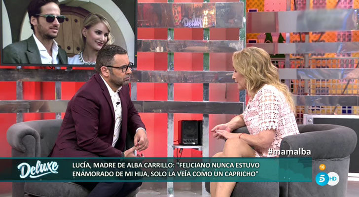 Jorge Javier junto a la madre de Alba Carrillo