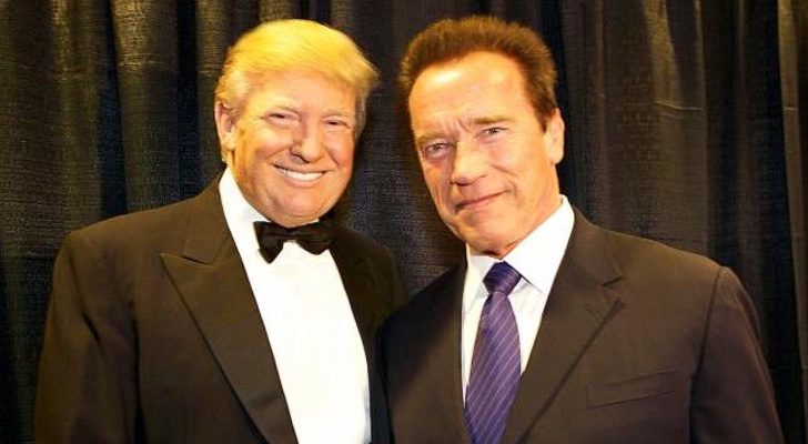 Donald Trump y Arnold Schwarzenegger en un acto en el que coincidieron