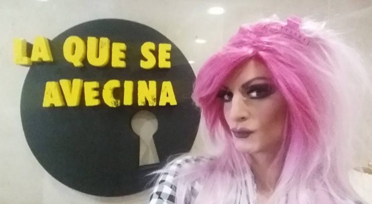 Kika Lorace en el rodaje de 'La que se avecina'