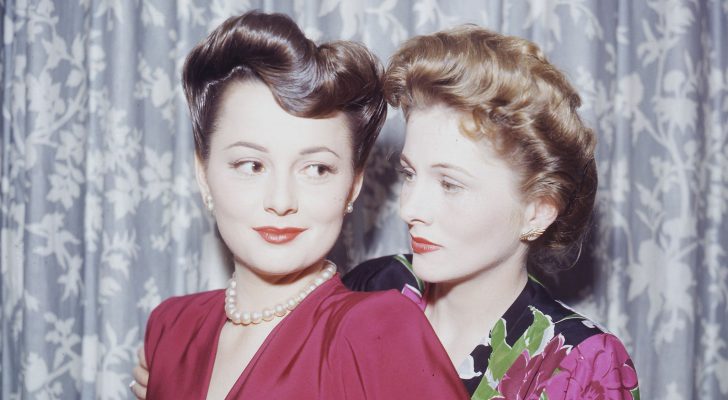 Olivia de Havilland y su hermana, Joan Fontaine
