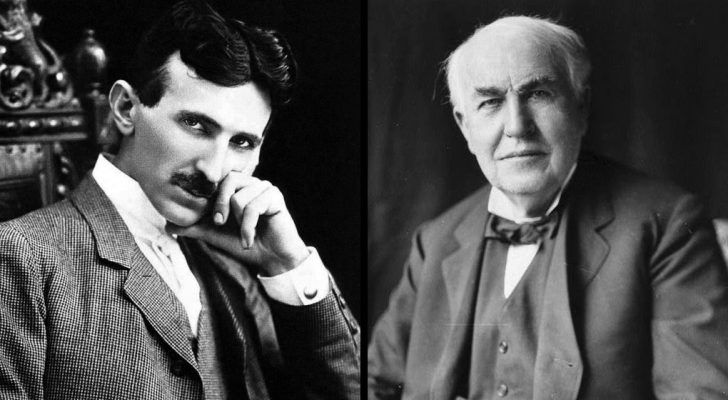 Nikola Tesla y Thomas Edison