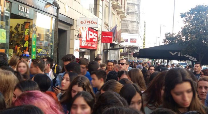 Largas colas en la Gran Vía por 'TWD Euro Tour'