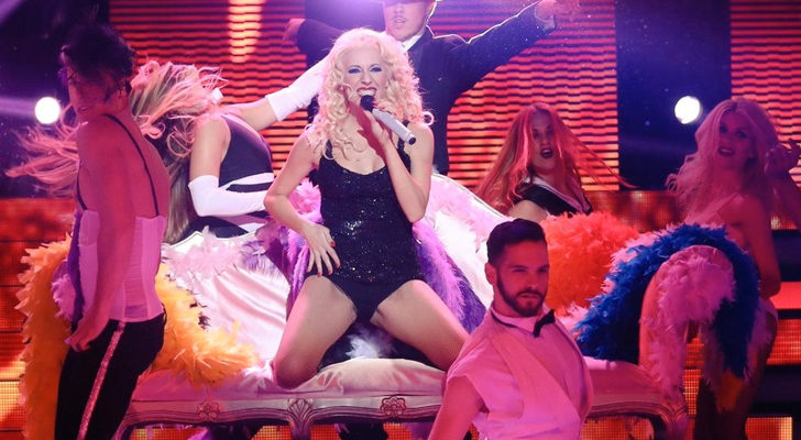 Ruth Calixta imita a Christina Aguilera en 'Tu cara no me suena todavía'