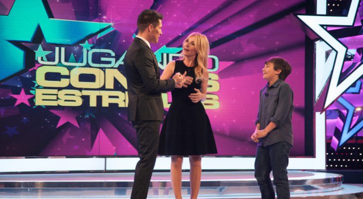 Cayetena Guillén Cuervo visitó junto a su hijo el programa 'Jugando con las estrellas'