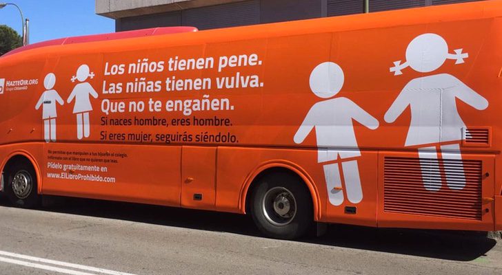 El polémico autobús de 'Hazte Oír'