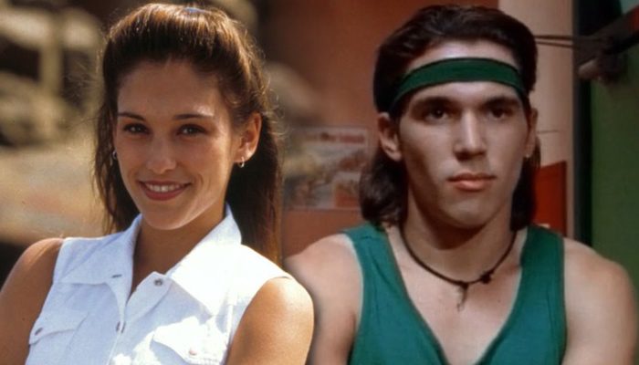 Amy Jo Johnson y Jason David Frank