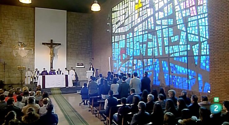Misa emitida por La 2 el domingo 12 de marzo