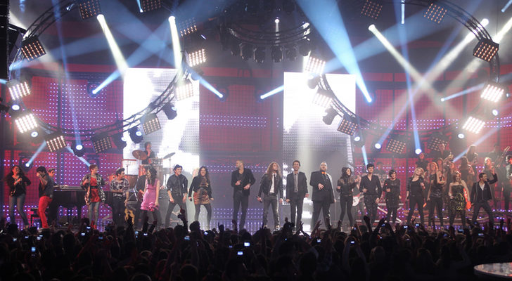 El plató de 'OT' en su última edición