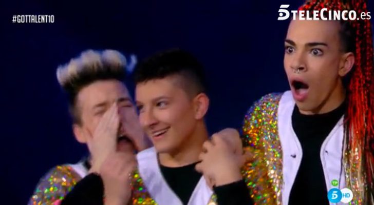 Tres miembros de Progenyx, emocionados en 'Got Talent España'