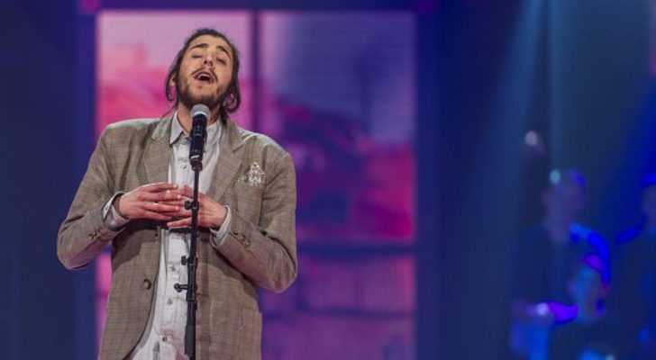 Salvador Sobral en su actuación en el 'Festival da Canção