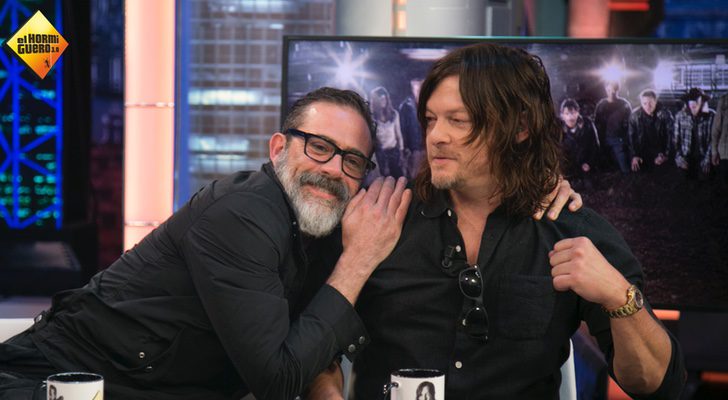 Jeffrey Dean Morgan y Norman Reedus en 'El Hormiguero'