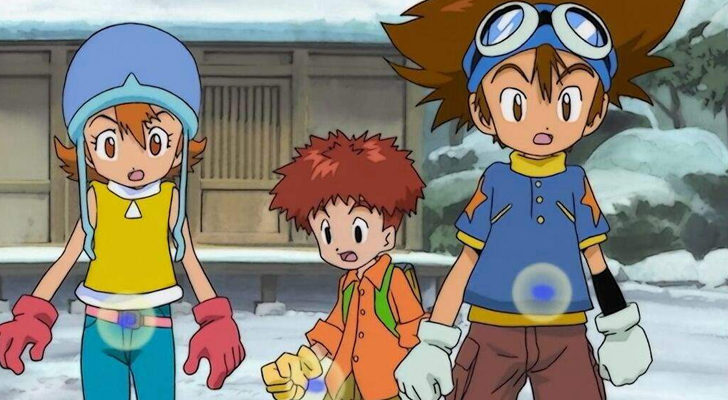Sora, Izzy y Tai, protagonistas de 'Digimon'