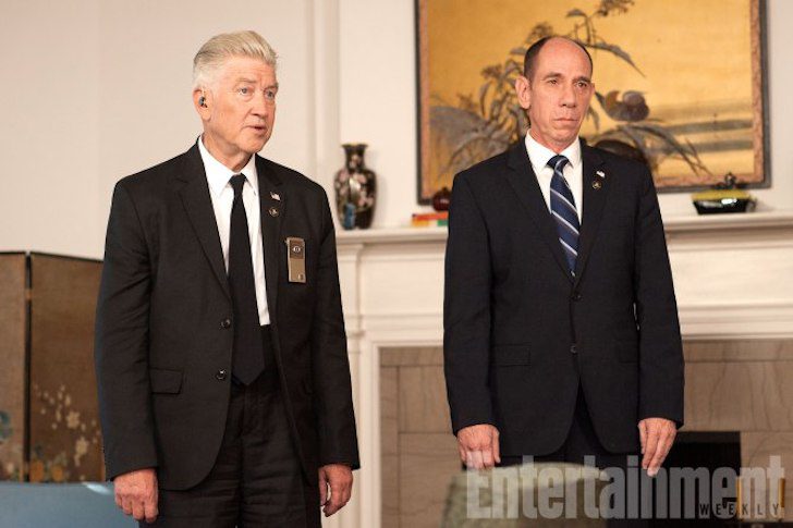 David Lynch y Miguel Ferrer