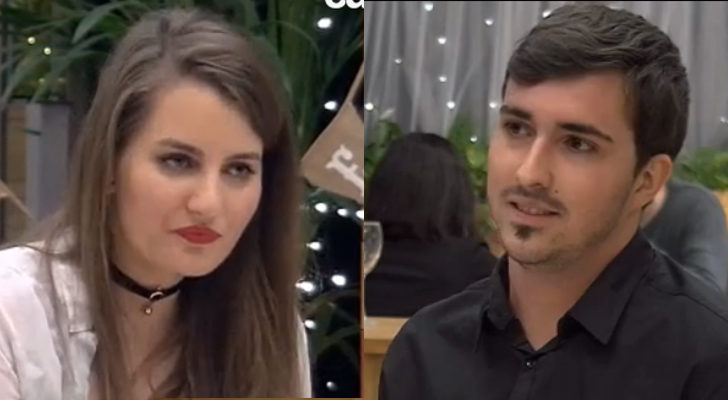 Lara y Curro en 'First Dates'