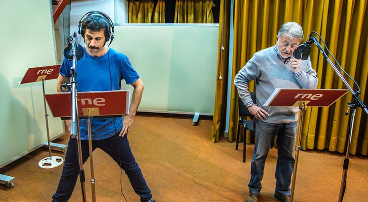 Jaime Blanch y Hugo Silva graban la ficción sonora de 'El Ministerio del Tiempo'