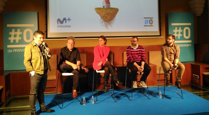 El equipo de #0 y 'Late Motiv' en la rueda de prensa en Burgos
