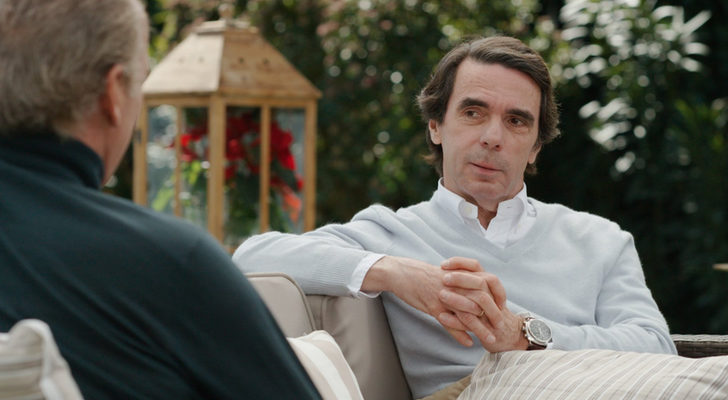 José María Aznar conversa con Bertín Osborne en 'Mi casa es la tuya'
