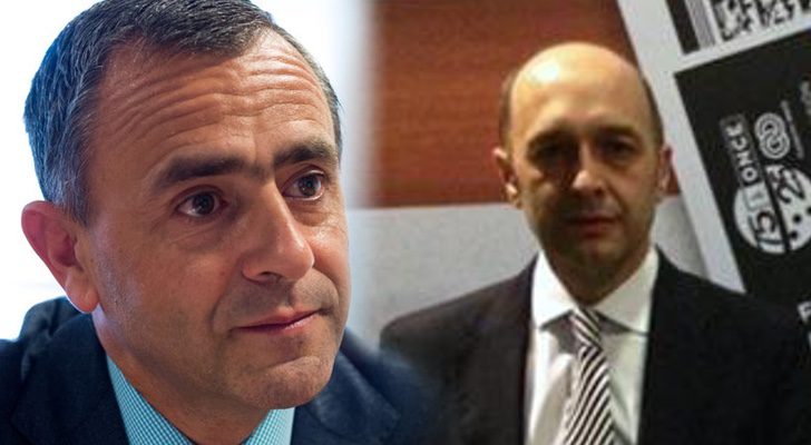 A la izquierda, Fernando Giménez Barriocanal y, a la derecha, Julián Velasco