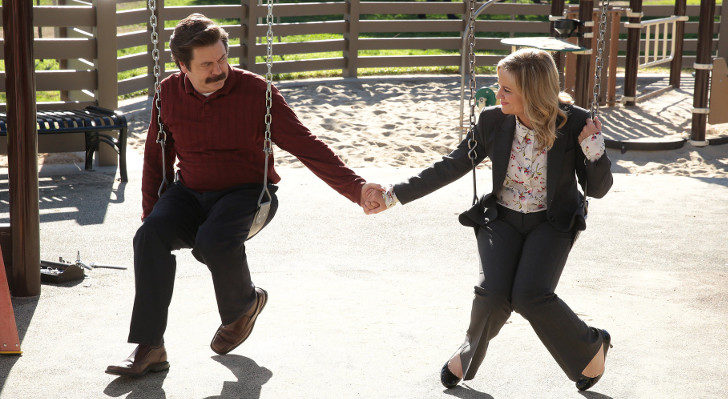 Amy Poehler y Nick Offerman