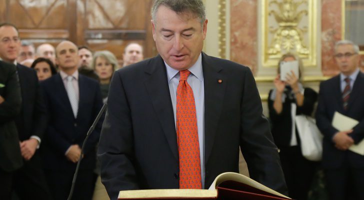 El presidente de RTVE, José Antonio Sánchez, tomando posesión de su cargo