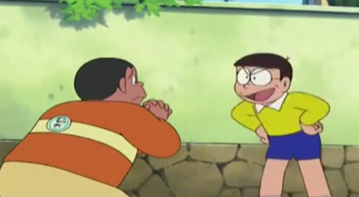 Gracias a 'Doraemon' y su pegatina del miedo, podrás ser el rey del barrio