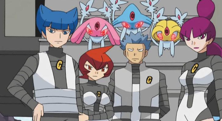 El Team Galaxia en 'Pokémon'