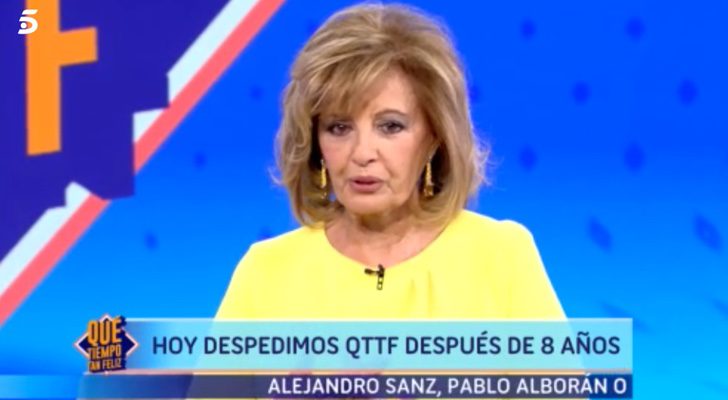 María Teresa Campos, emocionada en el final de '¡Qué tiempo tan feliz!'