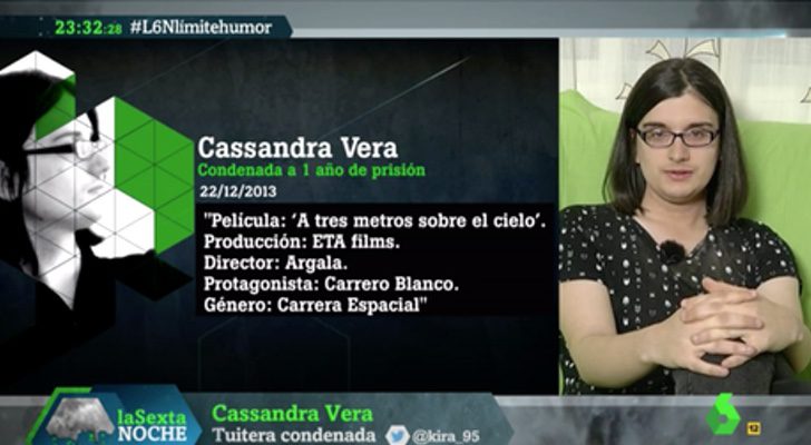 Cassandra Vera, en 'laSextaNoche'