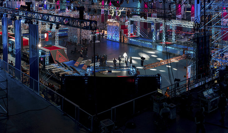 Plató de 'Ninja Warrior' desde arriba