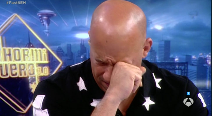Vin Diesel se emociona en 'El Hormiguero'