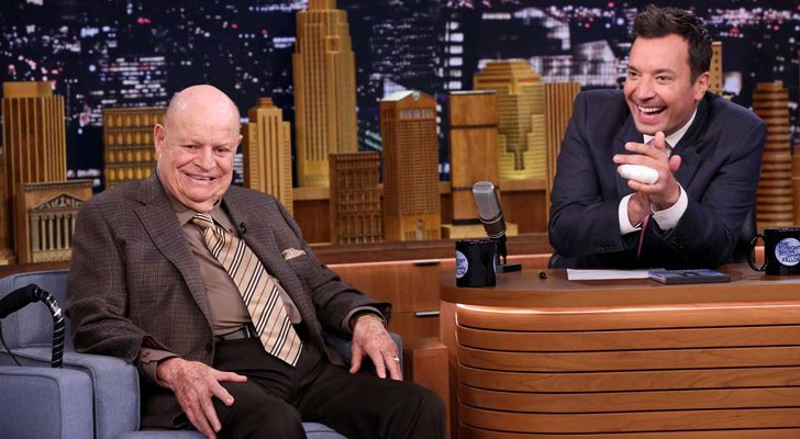 Don Rickles con Jimmy Fallon, uno de los últimos humoristas a los que visitó