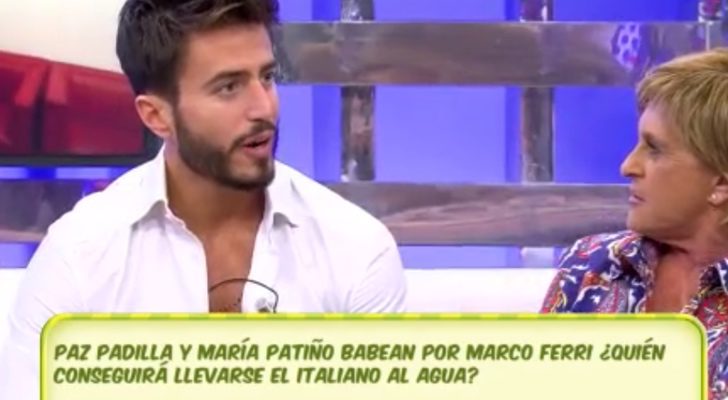 Marco Ferri en su visita a &#39;Sálvame&#39;