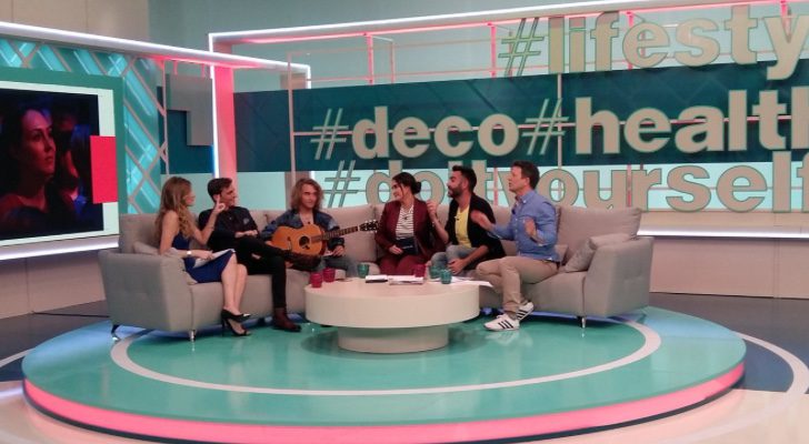 Manel Navarro y Xavi Martínez en el plató de '#Tendencias'