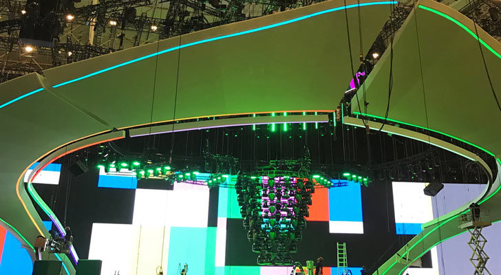 El escenario de Eurovisión 2017 toma forma en Kiev