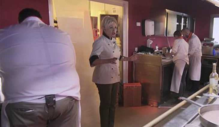 Susi Díaz no salía de su asombro e intentó mediar para seguir con la prueba tranquilos