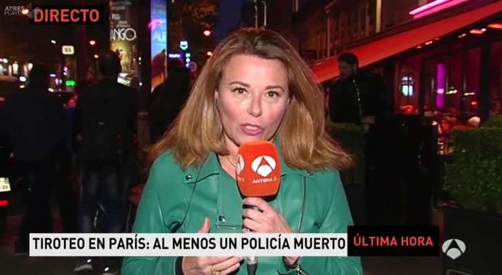 Carmen Vergara es la corresponsal de Antena 3 en París 