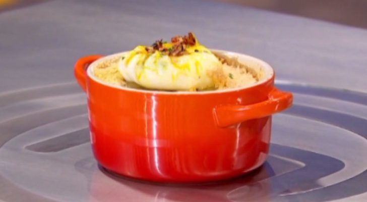 Manzana asada con espuma de gazpacho de Paloma en 'MasterChef'