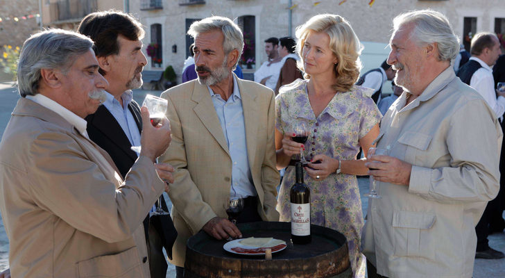 Presentación del vino "Cruz de Sagrillas" en 'Cuéntame cómo pasó'