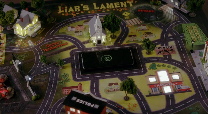 Tablero de "Liar's Lament", juego creado por A.D.