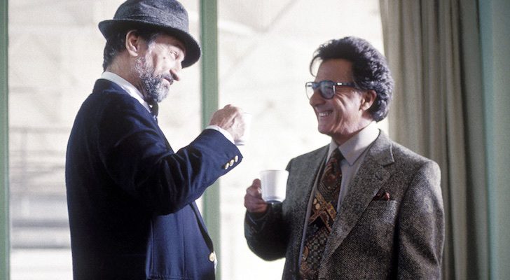 Robert De Niro y Dustin Hoffman en "La cortina de humo"
