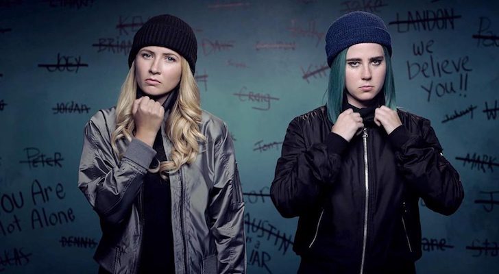 Eliza Bennett y Taylor Dearden como Jules y Ophelia en 'Sweet/Vicious'