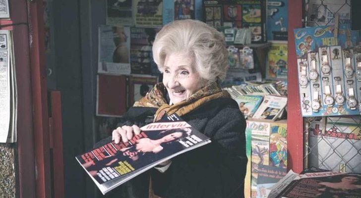 Amparo Pacheco interpretando a la kioskera de 'Cuéntame cómo pasó'