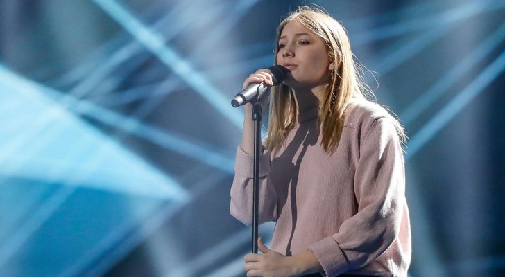 Blanche en su primer ensayo en Eurovisión 2017