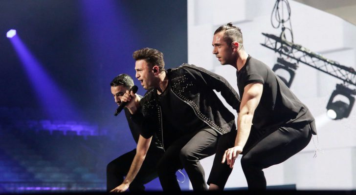 Hoving en su primer ensayo en Eurovisión 2017